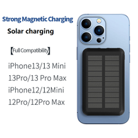 TDX TW23 Tragbares Kabelloses Ladegerät mit Solar-Ladefunktion Schnelles Laden Digitale Anzeige 10W Magnetisch mit Ständer USB Kabelloser Ausgang