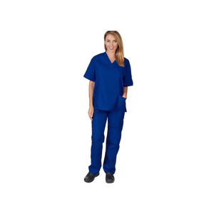 Unisex Scrub Set Moisture Wicking Split Uniform For Medical Use Hospital Workwear S XXL - Product Image 2