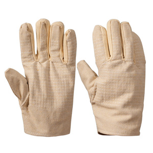 Gants <span class=keywords><strong>de</strong></span> <span class=keywords><strong>soudeur</strong></span> en toile, <span class=keywords><strong>manchette</strong></span> droite 26 cm, 24 fils, double couche, entièrement doublés, épaissis, antidérapants, respirants, résistants à l'usure - Product Image 5