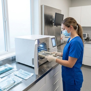 Autoclave de Vapor de Sobremesa de 18 Litros para Consultorio Dental, Fabricado en China - Product Image 1