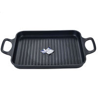 JEETEE Pots de gril rectangulaires personnalisés Barbecue antiadhésif Corée ustensiles de cuisine en aluminium Bbq Grill Pan Griddle Outdoor Cookware