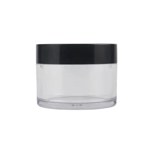 Pot en plastique Petg vide, transparent, en plastique, de 200g, pour crème cosmétique, soin de la peau avec bouchon à vis