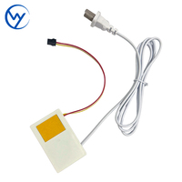 Miroir intelligent personnalisé OEM/ODM Interrupteur à capteur tactile 12V Une/Trois couleurs CCT Gradation intégrée Interrupteur tactile à clé unique 12W