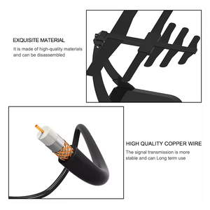 Antena de <span class=keywords><strong>TV</strong></span> digital HD aérea Yagi interior UHF VHF de alta ganancia Señal fuerte <span class=keywords><strong>para</strong></span> canales gratuitos 1080P - Product Image 5