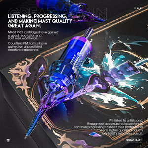 Cartouches d'aiguilles jetables pour <span class=keywords><strong>tatouage</strong></span> des sourcils en gros, aiguilles de microblading PMU, cartouche d'aiguilles <span class=keywords><strong>1RL</strong></span>, 20 pièces - Product Image 4