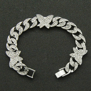 Cuban Chain <b>Bracelet</b> <b>Bracelet</b>, Hip Hop Hiphop Cool Hipster Light Luxury Jewelry Tanjing - Product Image 4