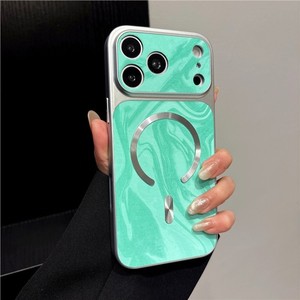 เคสโทรศัพท์หนังลายคลื่นน้ำสีเรียบง่าย พร้อมแม่เหล็ก สำหรับ iPhone 17 pro max 16 15 14 13 12 11 ป้องกันการกระแทก - Product Image 6