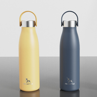 Termo de vaso de acero inoxidable ecológico de bajo precio, termo al vacío con logotipo personalizado