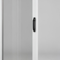 Puerta Corredera Blanca de UPVC, Doble Acristalamiento, Aislada, para Patio o Entrada