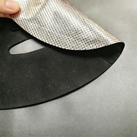 Masque facial professionnel Y559 en feuille d'argent, en fibre de charbon de bambou, petit masque carré diamant SPA pour un nettoyage en profondeur