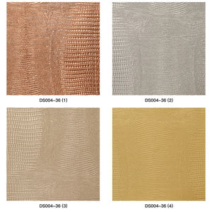Nuova innovazione High end stile di lusso modello di pelle di coccodrillo rosa oro rosso texture carta <span class=keywords><strong>da</strong></span> parati lucida per negozio di abbigliamento di lusso - Product Image 6
