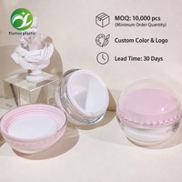 Flacon de crème cosmétique sphérique en plastique recyclable 50g – Prix direct usine