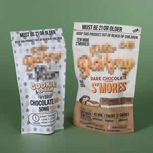 ถุงซิปล็อคพิมพ์ลายเองสำหรับบรรจุภัณฑ์อาหาร ป้องกันกลิ่น ย่อยสลายได้ ถุงกาแฟ ถุงขนม ขนาด 3.5 กรัม แบบมีซิป Mylar - Product Image 3