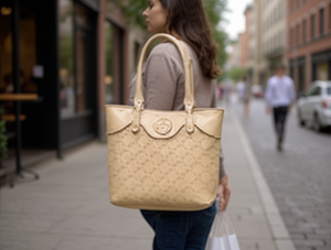 Borsa tote da donna in microfibra, pelle sintetica, tinta unita, per tutte le stagioni, borsa a tracolla - Product Image 2