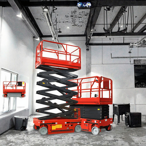 निर्माण के लिए 7 मीटर 9 मीटर 12 मीटर की ऊंचाई उठाने वाली इलेक्ट्रिक कैंची लिफ्ट - Product Image 3