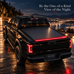 Couverture de benne électrique rigide intelligente à LED 2026 pour Ford GMC RAM avec benne de 5,5 pieds, installation sans perçage, éclairage LED synchronisé au véhicule - Product Image 6
