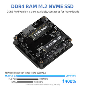 Yctipc văn phòng Mini PC Intel N95 N100 Max 3.4GHz <span class=keywords><strong>CPU</strong></span> win11 Pro Linux OS 8GB DDR4 128GB SSD HTPC 4K HD dp Mini chơi game PC - Product Image 3
