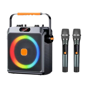Haut-parleur portable d'extérieur S65 avec lumière RGB, haut-parleur KTV sans fil Bluetooth, rechargeable par USB, pour fêtes, vente en gros - Product Image 1
