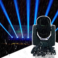 Lampu Beam Moving Head Tahan Air untuk Luar Ruangan dengan Kontrol DMX512 IP65 Roda 13 Warna 350W/380W Prisma Ganda Dapat Disesuaikan OEM