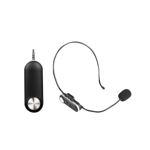 2 in 1 Headset Mic Headworn Microphone Universal UHF Wireless for Voice Loudspeakers Amplifiers Teaching Wireless Microphone