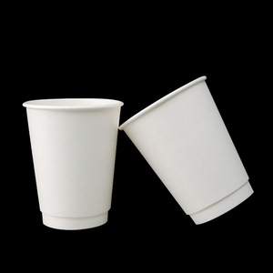 Tùy chỉnh giấy ly cà phê dùng một lần hai lớp tường cấp thực phẩm giấy kraft cafe cup - Product Image 1