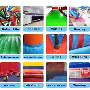 Nước bãi biển Bouncer hồ bơi lớn nhất trượt và 18 chân Dual Lane Inflatable trượt - Product Image 5