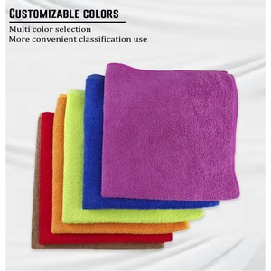 Toalla Premium de Microfibra de 40x40cm para Lavado y Secado de Autos, Absorbente, Azul, Antiarañazos - Product Image 2