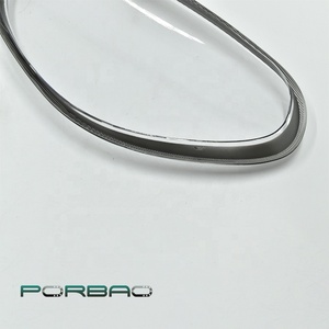 Porbao Phụ tùng xe hơi Nhựa kính đèn pha ống kính chụp đèn cho 987.2 2009-2012 năm màu xám cạnh đèn pha vỏ đèn bóng râm - Product Image 4
