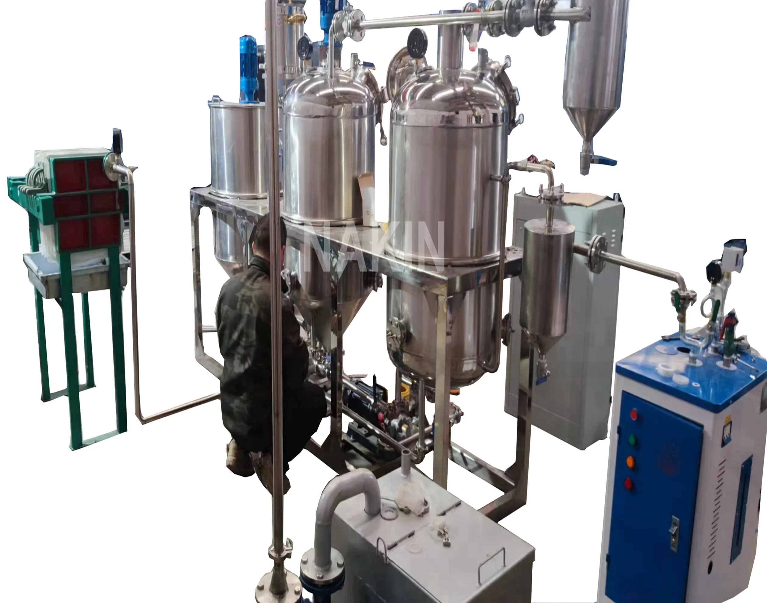 Yenilebilir kullanılmış pişirme yağı geri dönüşüm makinası sebze yağı Degumming ekipmanları RAFİNE AYÇİÇEK YAĞI fabrika makinesi
