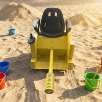 Mini-excavatrice électrique Leduole LT-2 pour enfants, construction en fibre de verre, utilisation en extérieur et en intérieur
