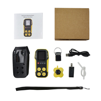 Detector Multigas CH4 O2 H2S CO2 PLC, Dispositivo de Detección Portátil de Mano, Control Remoto, Alertas Personalizables, Funcionamiento de 12 Horas