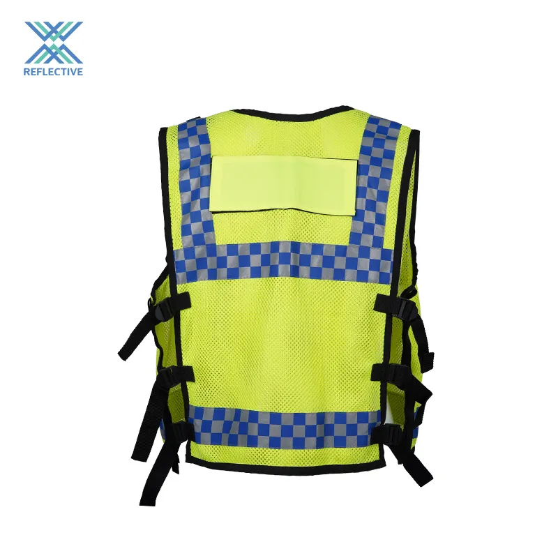 Gilet di sicurezza LX elettricista ingegnere edile giubbotto da corsa riflettente classe 2 gilet di sicurezza con cerniera