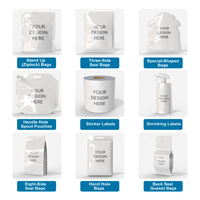 Op maat gemaakte snackverpakking pouch van PET composiet, achtzijdig geseald, heatseal, staande pouch, food grade, geschikt voor gelei en pijnboompitten