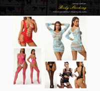 Heetverkopende sexy dameslingerie, fishnet gehaakt kant met handborduurwerk, doorschijnende bikiniset, top en T-slip, kantondergoed, ODM