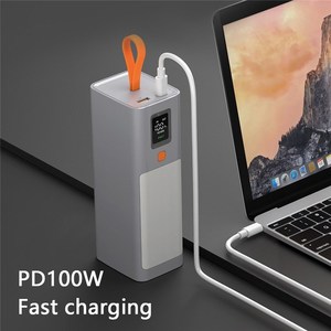 Banque d'alimentation T133LP 40000mAh PD 100W à charge rapide, chargeur de téléphone <span class=keywords><strong>portable</strong></span> et d'ordinateur <span class=keywords><strong>portable</strong></span>, <span class=keywords><strong>batterie</strong></span> <span class=keywords><strong>externe</strong></span> <span class=keywords><strong>avec</strong></span> lumière LED - Product Image 4