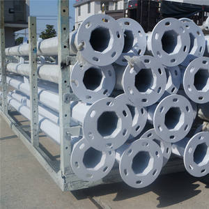 Lámpara de energía solar de alta calidad para exteriores, farola blanca de 5m 6m 8m 10m, venta al por mayor - Product Image 3