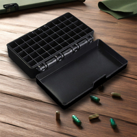 Boîte de munitions ABS accessoires de chasse tactique activité de plein air 9mm 50 cartouches porte-balles organisateur conteneur