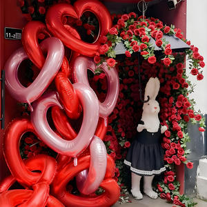 40-Zoll-Herzballons Großer hohler Herz folien ballon zum Valentinstag Hochzeit Baby party Jubiläums feier Dekor - Product Image 1