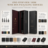 Boîte d'emballage magnétique personnalisée pour vin, style livre, en papier spécial avec estampage à chaud doré et finition UV brillante, vente en gros