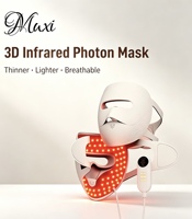 Masque facial 4D exfoliant 4 modes & 2000 mAh rechargeable, masque anti-âge 850 nm pour la réduction des rides et de l'acné, avec minuterie pour la maison et les voyages