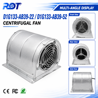 Ventilador de Refrigeración Original Alemán EC Drive D1G133-AB39-22 48V DC 105W 2.8A, Motor Duradero con Conversor de Frecuencia para Ventilación