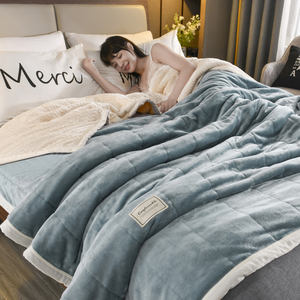 <span class=keywords><strong>Manta</strong></span> de cama de <span class=keywords><strong>invierno</strong></span> de doble cara personalizada de fábrica - Product Image 4