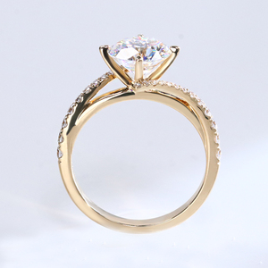 <span class=keywords><strong>Bague</strong></span> en or massif 14K 18K <span class=keywords><strong>avec</strong></span> <span class=keywords><strong>diamant</strong></span> de laboratoire, AU750, personnalisée, <span class=keywords><strong>1</strong></span> <span class=keywords><strong>carat</strong></span>, <span class=keywords><strong>diamant</strong></span> cultivé en laboratoire CVD/HTHP, <span class=keywords><strong>bague</strong></span> de fiançailles/mariage - Product Image 3