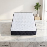 Lits à ressorts sur mesure de haute qualité, taille Queen, taille King, meilleur mousseur à mémoire de forme compressé, double ressort, matelas en mousse