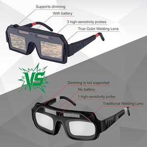 Gafas de Soldadura Solares con Oscurecimiento Automático, Máscara de Soldador con Lentes de Repuesto, Material PP, 1 Juego - Product Image 4