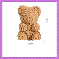 Bas enfants fait à la main ours assis pompon balle autocollant Kit artisanat