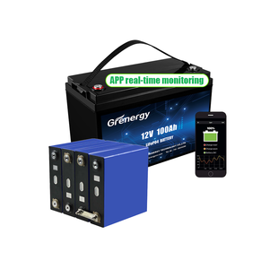 Grenergy Smart APP 12,8 V 200Ah LiFePO4 batería incorporada BMS 2560Wh batería de litio 10 años de vida útil batería de litio 12V 100Ah - Product Image 1