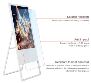 Pantalla Publicitaria Portátil LED de 43 Pulgadas con Carcasa de Aluminio, Vidrio Templado, RJ45, USB, Android RK3288, SKP-43 - Product Image 3