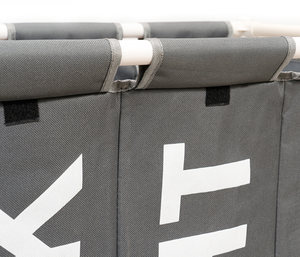 Pieghevole Cesto della biancheria Organizzatore Per I Vestiti Sporchi Paniere Della Lavanderia grande sorter <span class=keywords><strong>Tre</strong></span> Griglie Pieghevole Cestino Pieghevole - Product Image 6