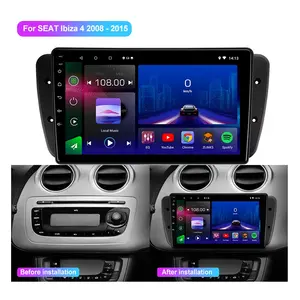 Jmance 9 Inch 2 Din For Seat Ibiza 4 2008 - 2015 Frame Android Auto Carplay Car Radio Audio Multimedia Gps Car Navigation